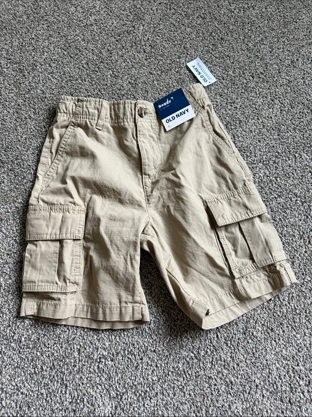 Old Navy Khaki Cargo Shorts for Boys NWT